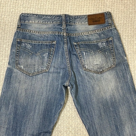 Big Star Joey Distressed Cropped Denim Jeans Size 28 - Picture 11 of 11